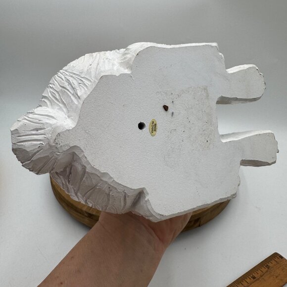 Bunny Rabbit  Easter spring sitting upright resin wood look like style vibe farm - Picture 7 of 10